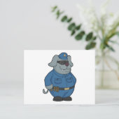 Hond Politieagent Politie Briefkaart (Staand voorkant)