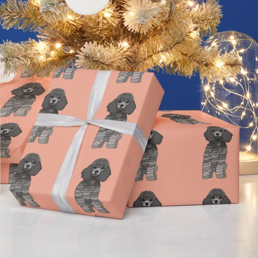 Hond Poodle Huisdier Cadeaupapier (Feestdagen)