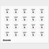 Hond Poot Aangepaste Bedankt Stickers (Vel)