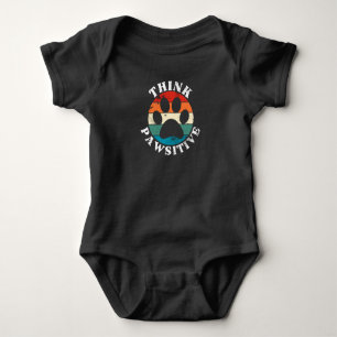 Hond Poot Denk Positief T-Shirt