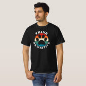 Hond Poot Denk Positief T-Shirt (Voorkant volledig)