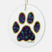 Hond Poot met Sterren Keramische Versiering Keramisch Ornament (Links)