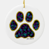 Hond Poot met Sterren Keramische Versiering Keramisch Ornament (Achterkant)