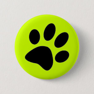 hond poot ronde button 5,7 cm
