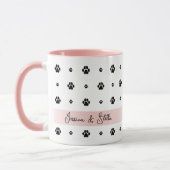 Hond Poot Roze Foto en Tekst Mok (Links)