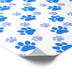 Hond Pootafdruk Eenvoudige Dierenliefhebber Schatt Poster