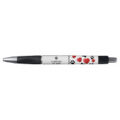 Hond Pootafdruk Huisdier Oppas Pret Hartjes Klant Pen (Voorkant)