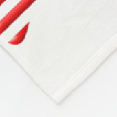 Hond Pootafdruk VS Vlag Fleece Deken (Hoek)