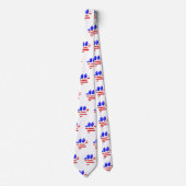 Hond Pootafdruk VS Vlag Stropdas (Voorkant)