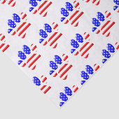 Hond Pootafdruk VS Vlag Tissuepapier (Detail)