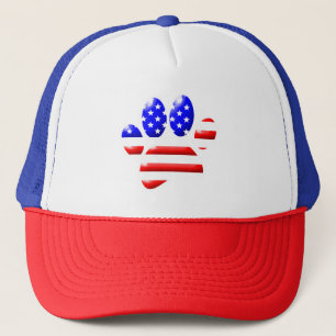 Hond Pootafdruk VS Vlag Trucker Pet