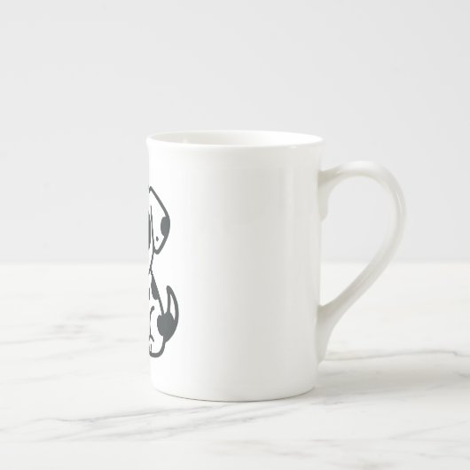 hond porselein kop (Rechts)