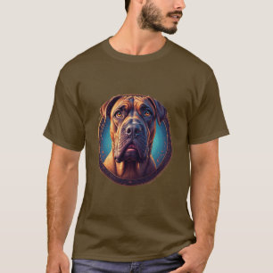 Hond Portret Abstracte Kunst T-shirt