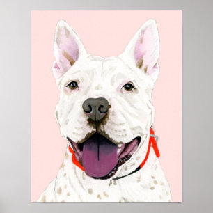 Hond portret afdrukken poster