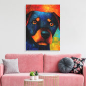 Hond Portret Art Canvas Print (Insitu (Woonkamer))