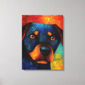 Hond Portret Art Canvas Print (Voorkant)