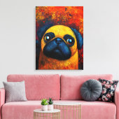 Hond Portret Art Canvas Print (Insitu (Woonkamer))