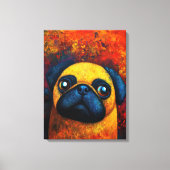 Hond Portret Art Canvas Print (Voorkant)