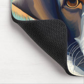 Hond portret schets schilderij muismat (Hoek)