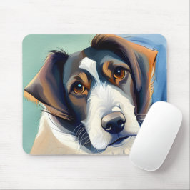 Hond portret schets schilderij muismat