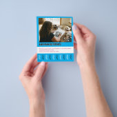 Hond Portret Tekenen Poster Scheur af Flyer (Hand)