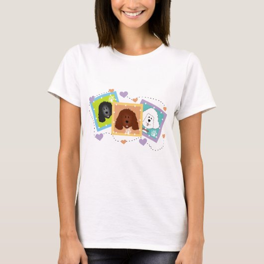 Hond portretten Tshirts en geschenken (Voorkant)