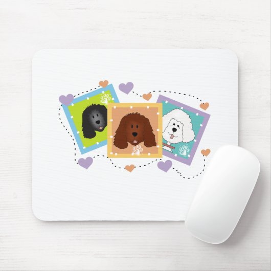 Hond portretten Tshirts en geschenken Muismat (Met muis)