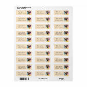 Hond Postadreslabel met Pug Etiket (Full Sheet)