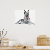 hond poster (Keuken)