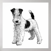 Hond Poster/Muur Kunst Fox Terrier Poster (Voorkant)