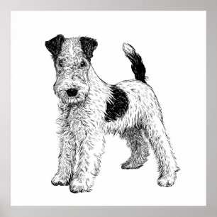 Hond Poster/Muur Kunst Fox Terrier Poster