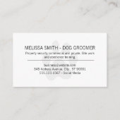 Hond Pot | Mooie honden Visitekaartje (Achterkant)