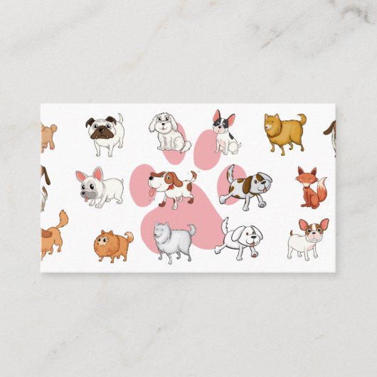 Hond Pot | Mooie honden Visitekaartje (Voorkant)