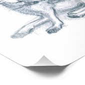 Hond. Potloodtekening. Foto Afdruk (Hoek)