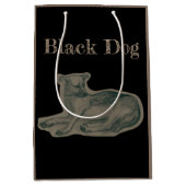 Hond. Potloodtekening. Medium Cadeauzakje (Voorkant)