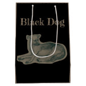 Hond. Potloodtekening. Medium Cadeauzakje (Achterkant)