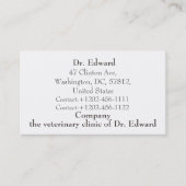 Hond. Potloodtekening. Visitekaartje (Voorkant)