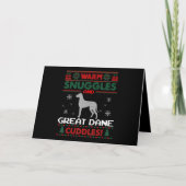 Hond | Prettig Kerstfeest Dog Argentijnse Dog Feestdagen Kaart (Voorkant)