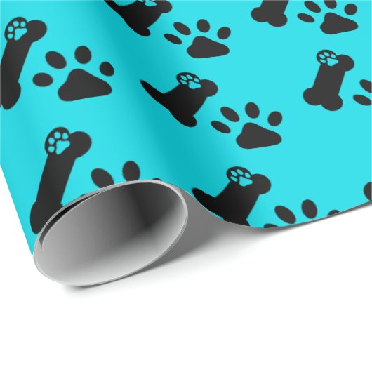 Hond Print inpakpapier (Rol Hoek)