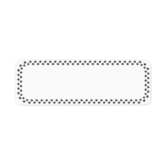 Hond Print Label (Voorkant)