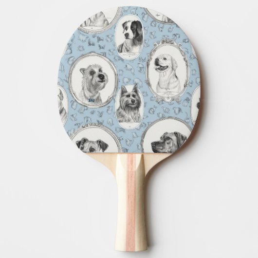 Hond Print Ping Pong Paddles Tafeltennisbatje (Voorkant)