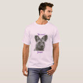 Hond print tshirt (Voorkant volledig)
