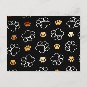 Hond prints briefkaart