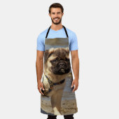 hond,pug,mops Badhanddoekenset, set Schort (Gedragen)