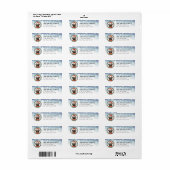 Hond Pug Retouradreslabels Etiket (Full Sheet)