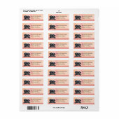 Hond Pugs Retouradreslabels Etiket (Full Sheet)