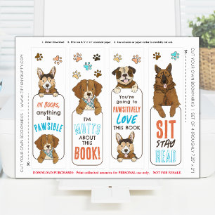 Hond Punnen Knip Je Eigen Doe-het-zelf Grappige Bo Poster