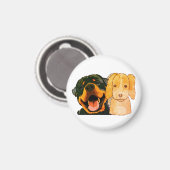 Hond, Puppy, Dier Magneet (Voorkant / Achterkant)