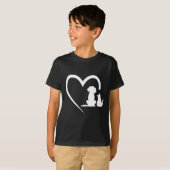 Hond puppy en BA1 T-shirt (Voorkant volledig)