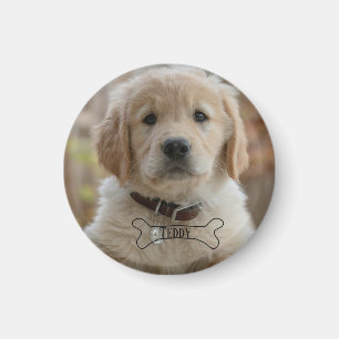 HOND PUPPY FOTO NAAM BOTTIG BESTE HOND MOM DAD TRE MAGNEET